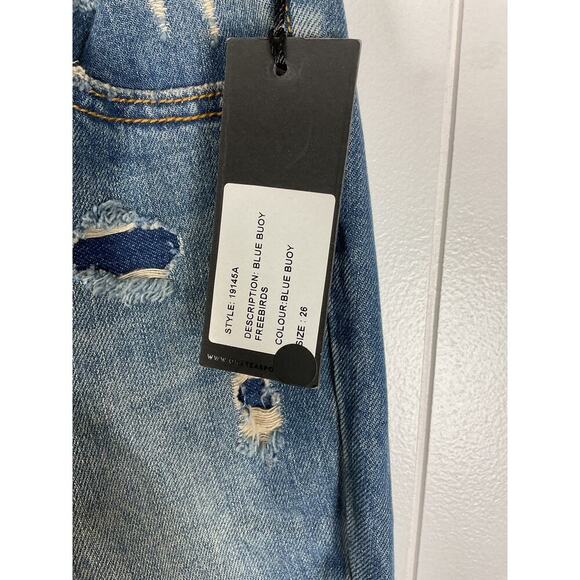 One x OneTeaspoon Womens SZ 26 Freebirds Low Waist 7/8 Skinny Leg Jeans NWT - Picture 6 of 9